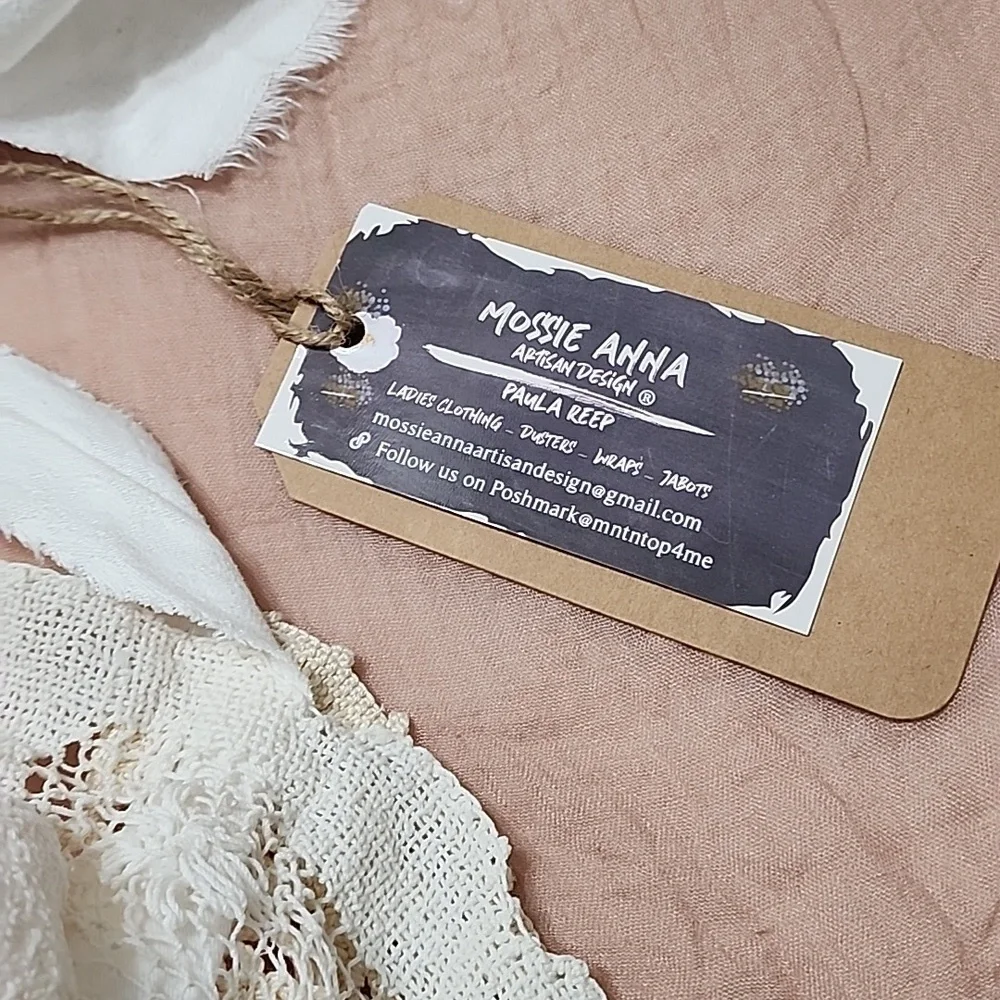 JABOT🩷 MOSSIE ANNA ARTISAN DESIGN NWT - Picture 5 of 11